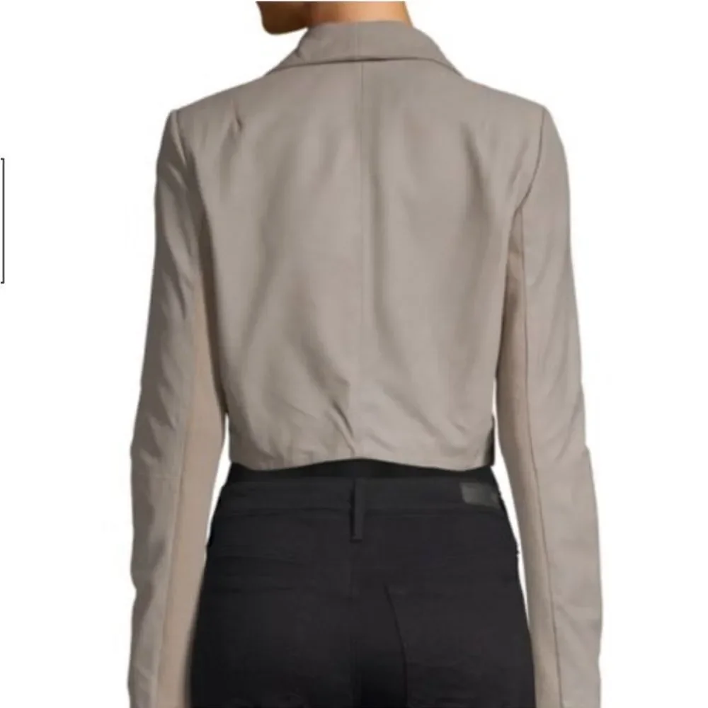 Lamarque Crop Leather Jacket - Picture 2 of 16